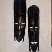 Hand-carved African tribal mask
