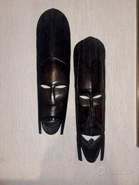 Hand-carved African tribal mask