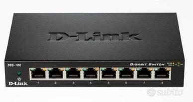 Switch  D-Link DGS-108 8 Porte Gigabit