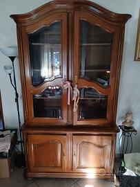 Vetrina Cristalliera Classica in Legno Pregiato -