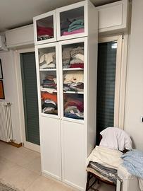 Libreria billy ikea con ante in vetro