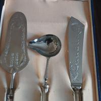 set  tortiera in argento 800-1000  anni 50 nuove