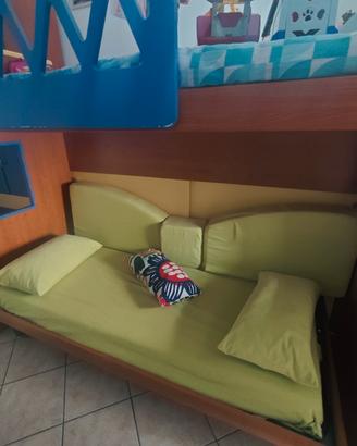 cameretta bambini con due armadi 
