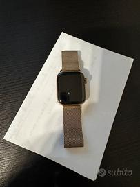 Apple watch acciaio inox oro Lte