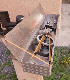 Baule Alluminio  Cassone, 40x22x215cm