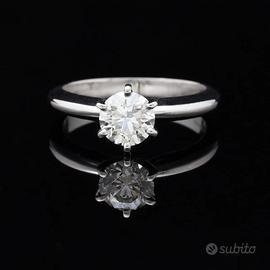 SOLITARIO ANELLO IN PLATINO 950 BRILLANTE 0.70 CT