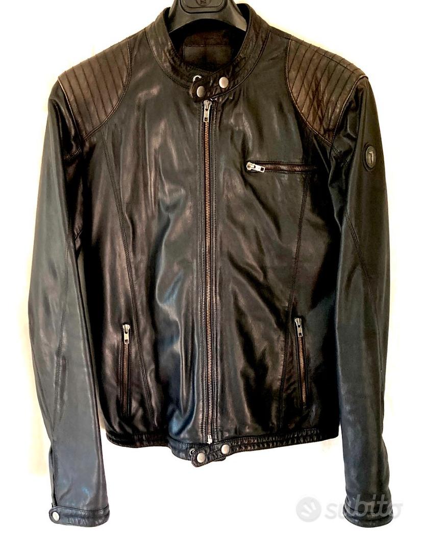 Giacca uomo in pelle Trussardi Jeans Abbigliamento e Accessori