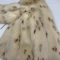Pelliccia volpe siberiana linciata argentata