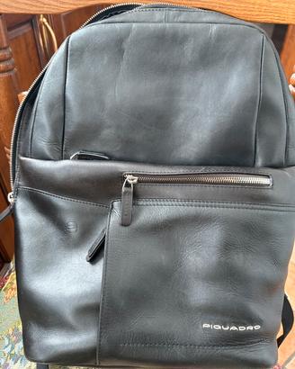 Zaino piquadro in pelle nera sy8052