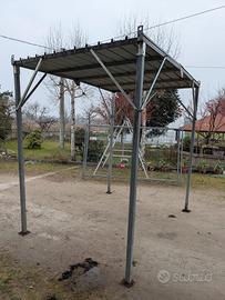 tettoia betoniera smontabile