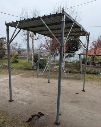 tettoia betoniera smontabile