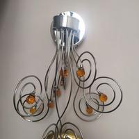 Applique da parete moderna con sfere di cristallo