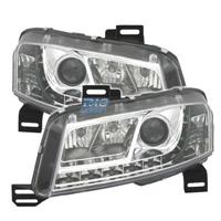 FARI FIAT STILO 01-08 LUCE DIURNA FONDO CROMATO