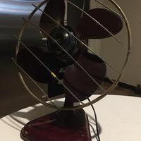 Ventilatore da tavolo vintage color vinaccia