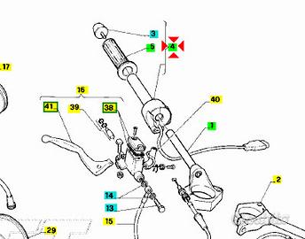 -Comando gas Aprilia AF1 Sintesi 125 AP8118211