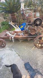 Motore stazionario d'epoca VM Cento 25CV con carre