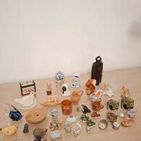 Lotto soprammobili decorativi casa e souvenir