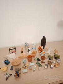 Lotto soprammobili decorativi casa e souvenir