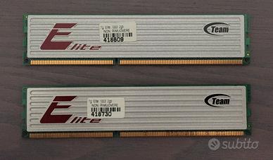 RAM DDR3 4GB (2x2GB) 1333MHz Team Group Elite