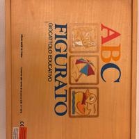 Gioco Educativo cubi di lettere in legno