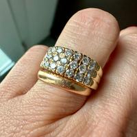 Anello fascia diamanti