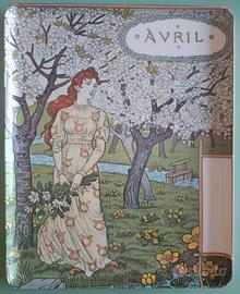 Vassoio melanina art nouveau Mebel Eugene Grasset
