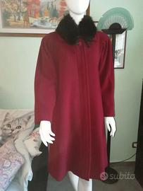 Cappotto pura lana vergine bordeaux