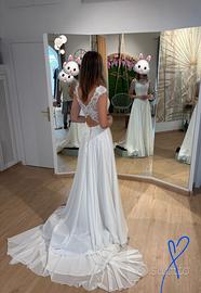 Abito da sposa pizzo e chiffon