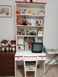 cameretta bambini 3 letti scrivania armadio