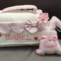 Filet - Beauty Case da viaggio con ricamo Isabel