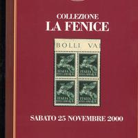 BOLAFFI ASTA 2000 FRANCOBOLLI COLLEZ.  LA FENICE