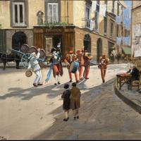 Francesco Tammaro olio su tavola 32,5x44