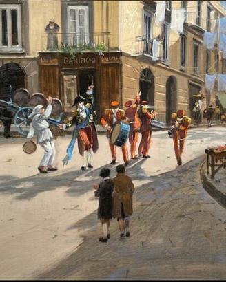 Francesco Tammaro olio su tavola 32,5x44