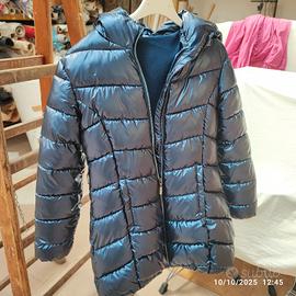 giubbotto piumino ragazza 11-12 nuovo idexe blu me