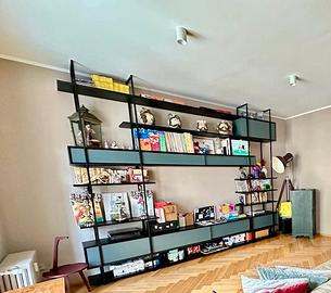 Libreria a parete di design