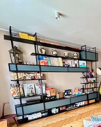 Libreria a parete di design