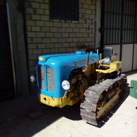 Trattore cingolato Landini d'epoca funzionante