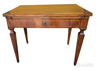 Tavolo scrittoio secretaire Luigi XVI intarsiato