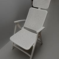 Poltrona da giardino con poggiatesta - Acquamarina