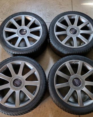 cerchi 18 audi modello rs4 con termiche 235 40 r18