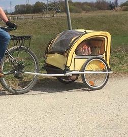 carrelo porta bambini, rimorchio bici
