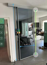 Porte scorrevoli  Rimadesio Velario con binario.