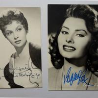 Gina Lollobrigida - Sophia Loren Autografi - LOA