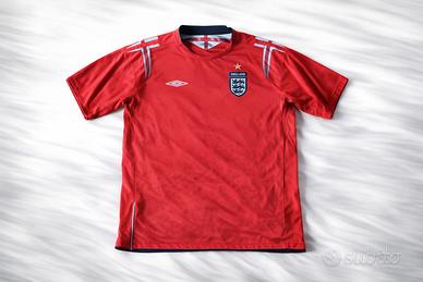 Maglia Umbro Inghilterra Away Rossa Vintage 