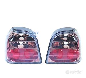 FANALI PER VOLKSWAGEN VW GOLF 3 91-97 FONDO CROMAT