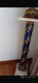 Splendida Colonna Monumentale Girevole con Vaso Sè