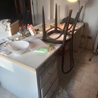 ufficio scrivania completa e plotter