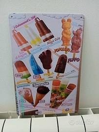 Gelato Retro, Arte da Parete in Ferro