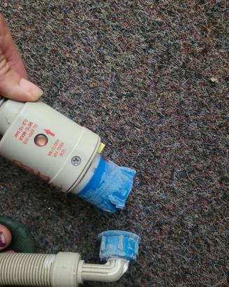 tubo di carico lavatrice con acqua stop