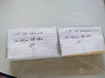 musicassette F. de Gregori la valigia dell'amore